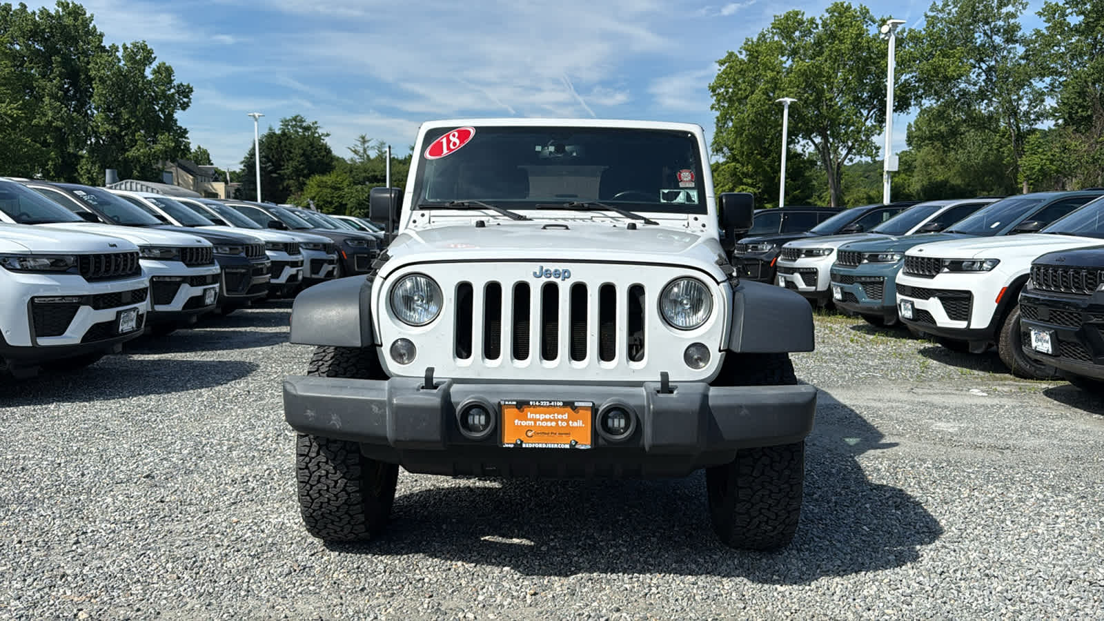 Used 2018 Jeep Wrangler JK Unlimited Sport S with VIN 1C4HJWDG1JL884668 for sale in Bedford Hills, NY