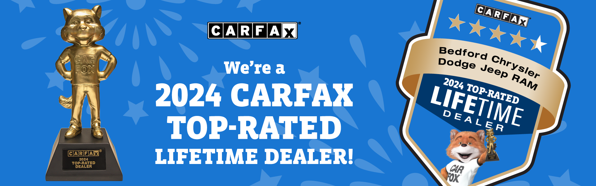 Carfax top rate dealer!